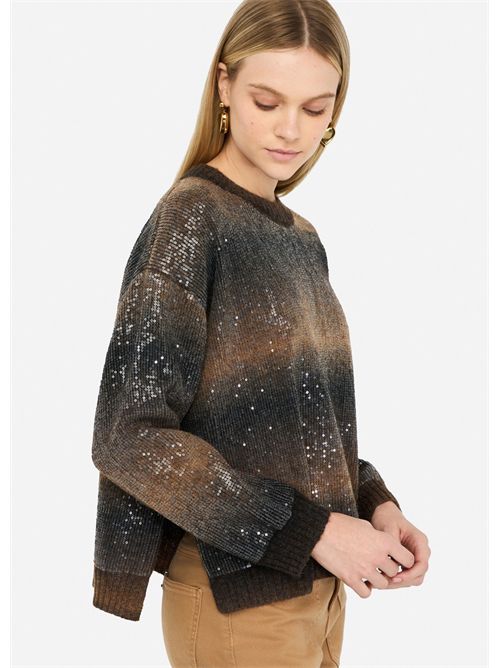 Maglia con paillettes LIU JO | MF5380MA14R/S9472